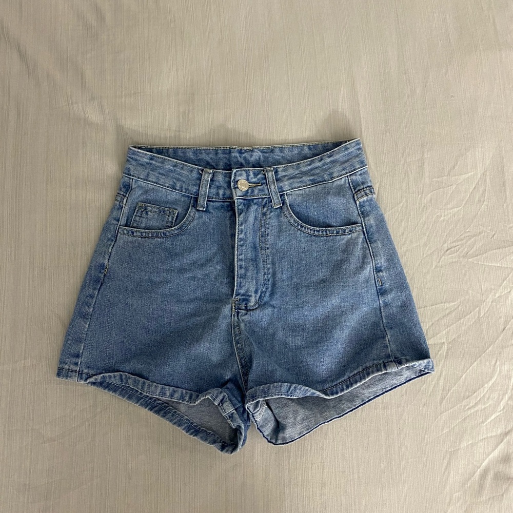 Pacsun High Waisted Blue Shorts